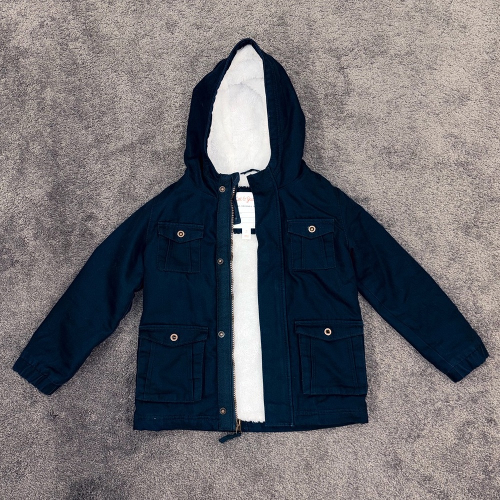 Cat & Jack faux fur lined jacket
